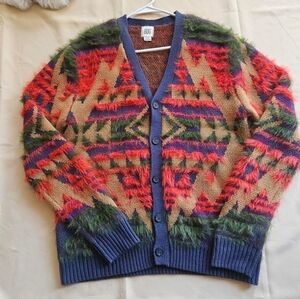 Womens Multicolor Patterned Sweater